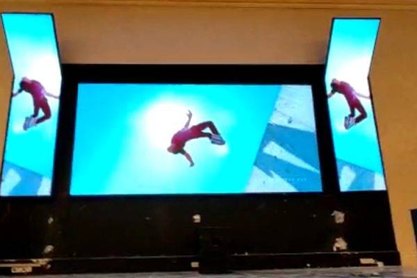 تلویزیون شهری سه تکه باغ تالار آرمان سپید با حالت خمیده